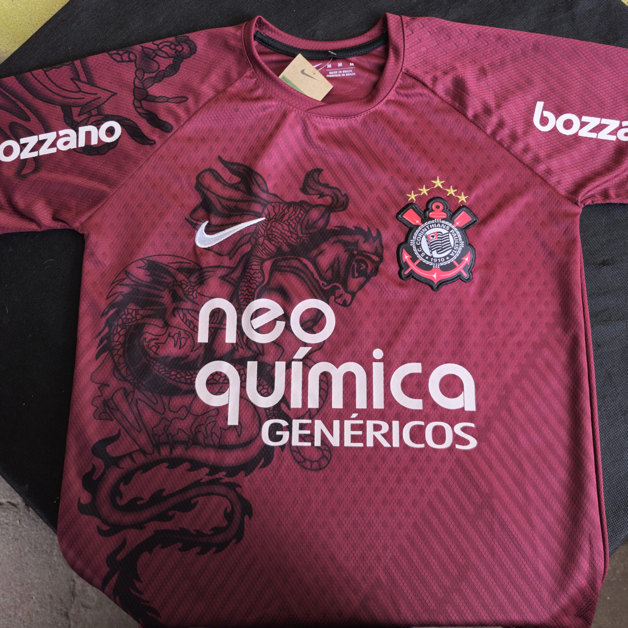 Manto Corinthians Retrô São Jorge Vinho - Imagem 2