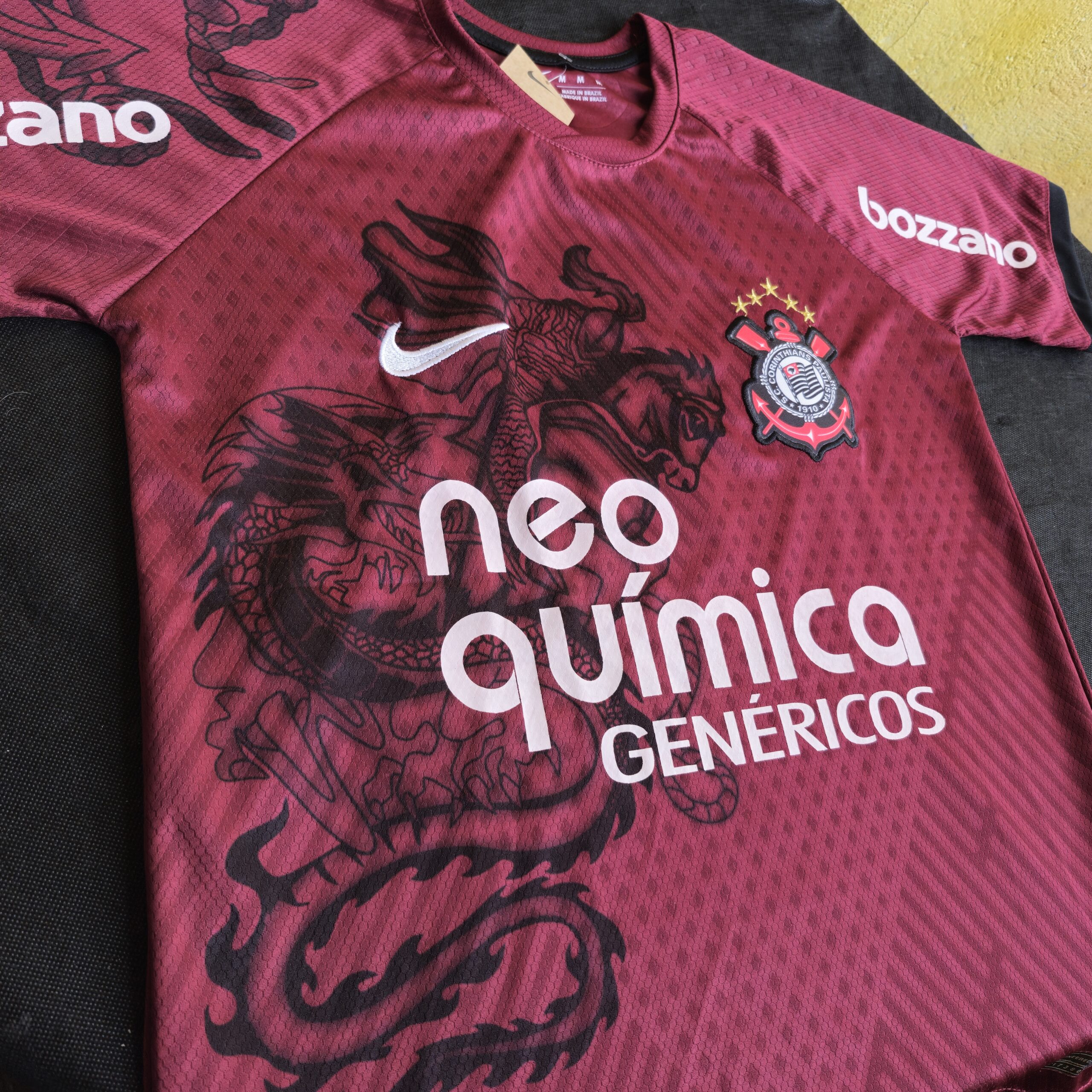 Manto Corinthians Retrô São Jorge Vinho - Imagem 3