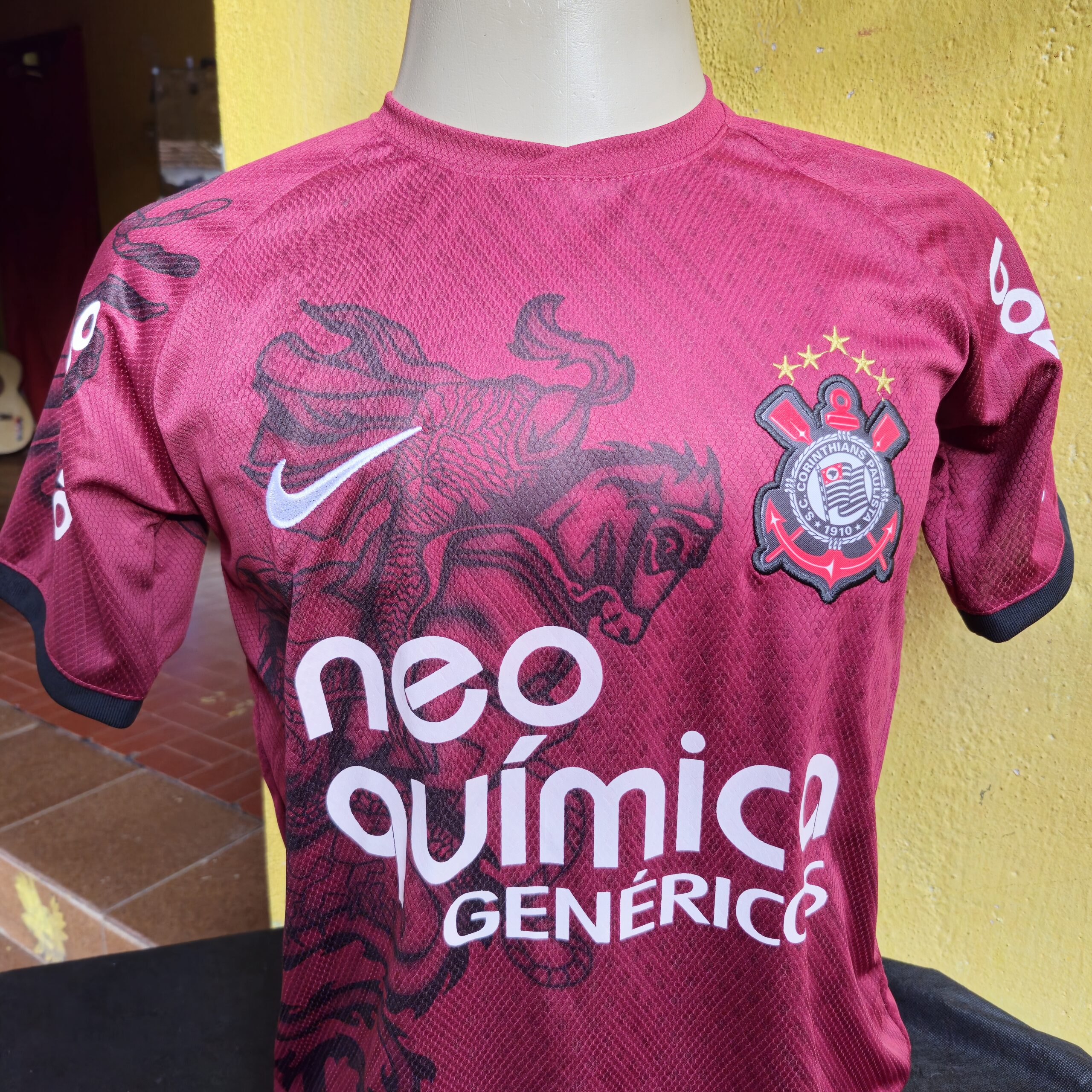 Manto Corinthians Retrô São Jorge Vinho - Imagem 5