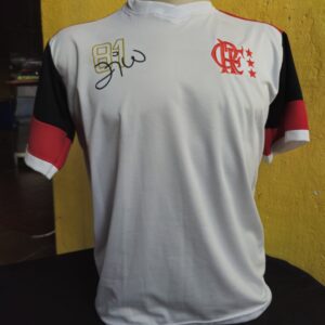 Manto Flamengo Retrô Zico Branca
