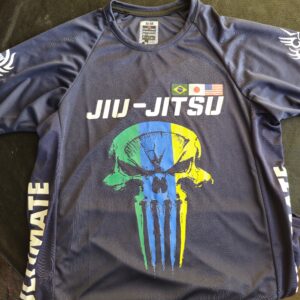 Rash Guard Jiu-Jitsu Caveira Ultimate Azul