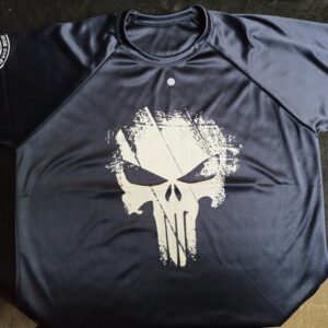 Rash Guard Caveira Punisher Azul