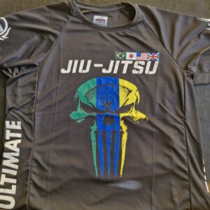 Rash Guard Jiu-Jitsu Caveira Ultimate Preta