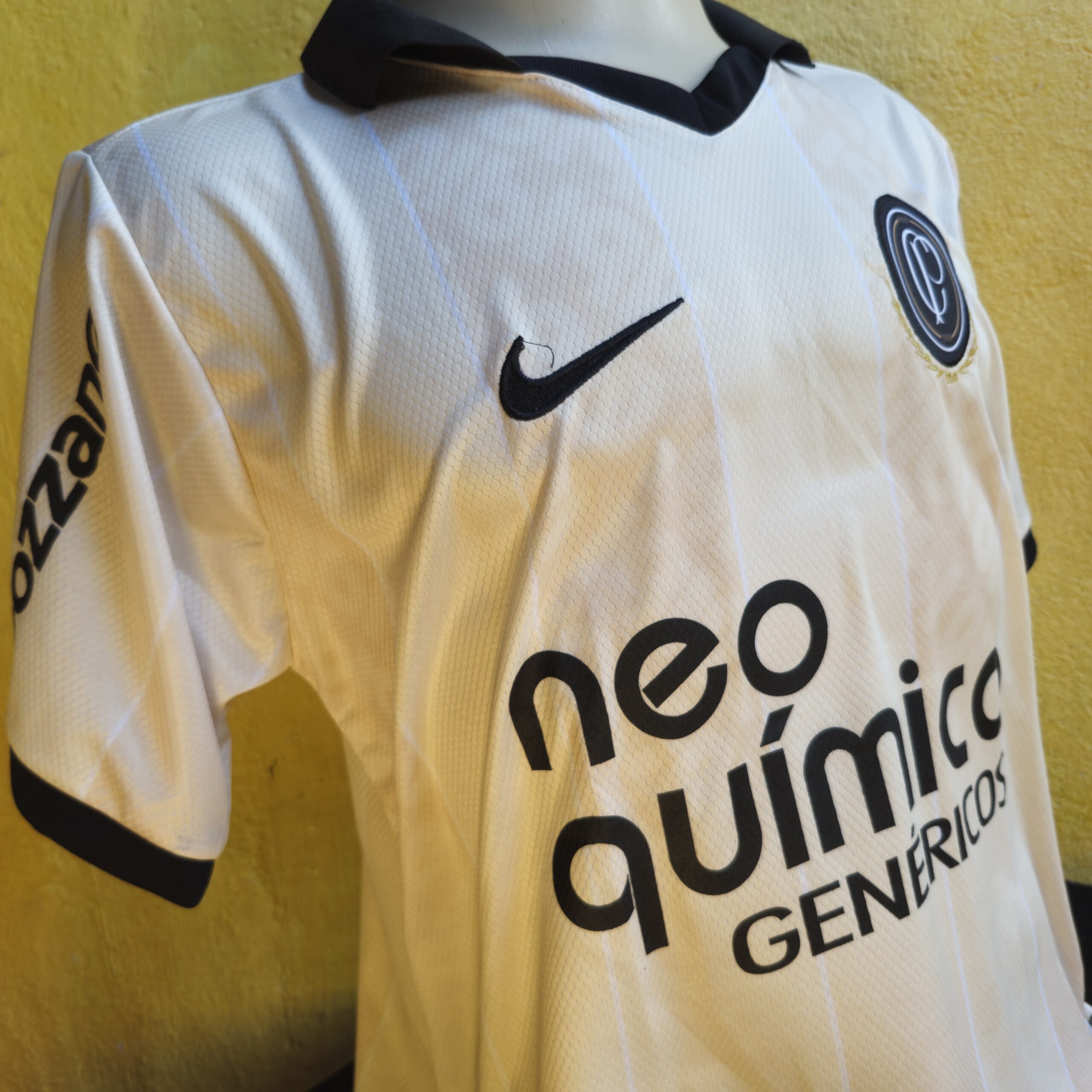 Manto Corinthians Retrô Neo Química Beje - Imagem 6