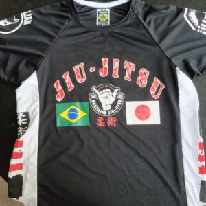 Rash Guard Jiu-Jitsu Brasil Japão Competidor Preta