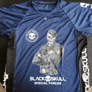Rash Guard Black Skull Special Forces Azul
