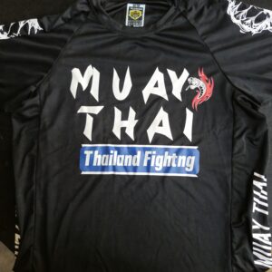 Rash Guard Muay Thai Thailand Fight Culture Preta