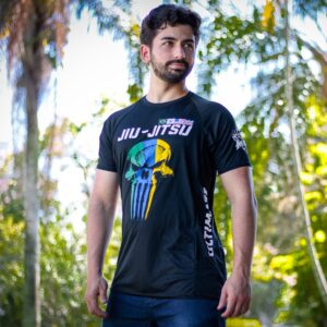 Rash Guard Jiu-Jitsu Caveira Ultimate Preta